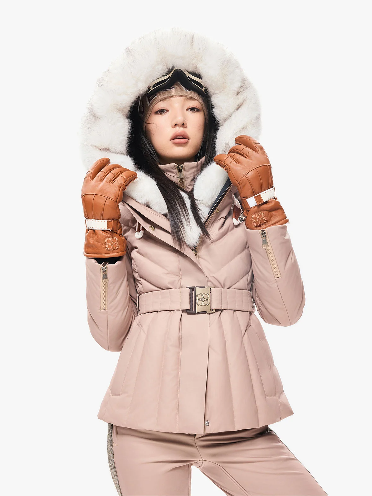 Freyja Faux Fur Down Jacket - Image 4