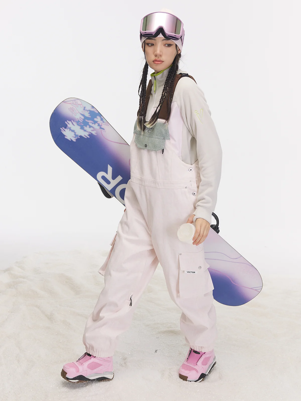 Women's 2L Denimshell Utility Bib Pants - Image 3