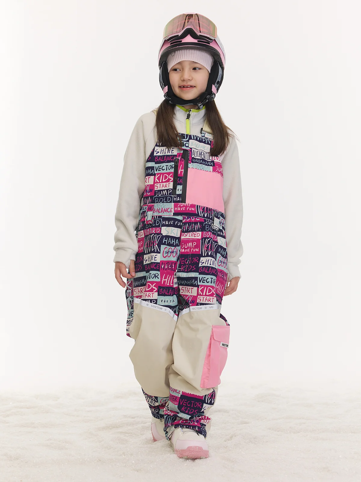 Kids' Patchwork Bib Pants