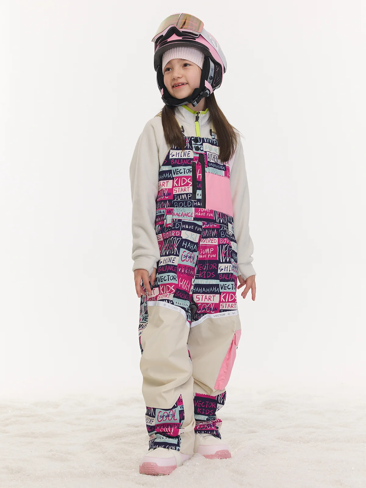 Kids' Patchwork Bib Pants - Image 2