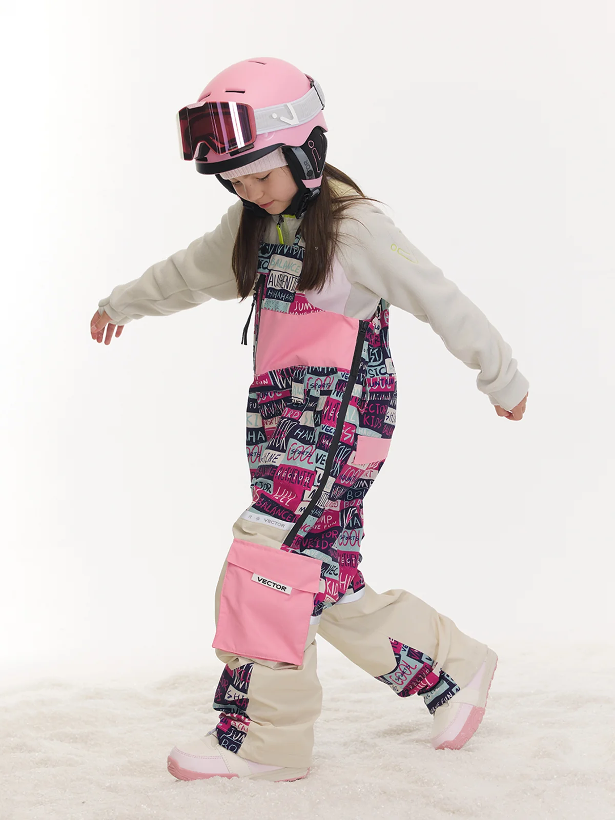 Kids' Patchwork Bib Pants - Image 3
