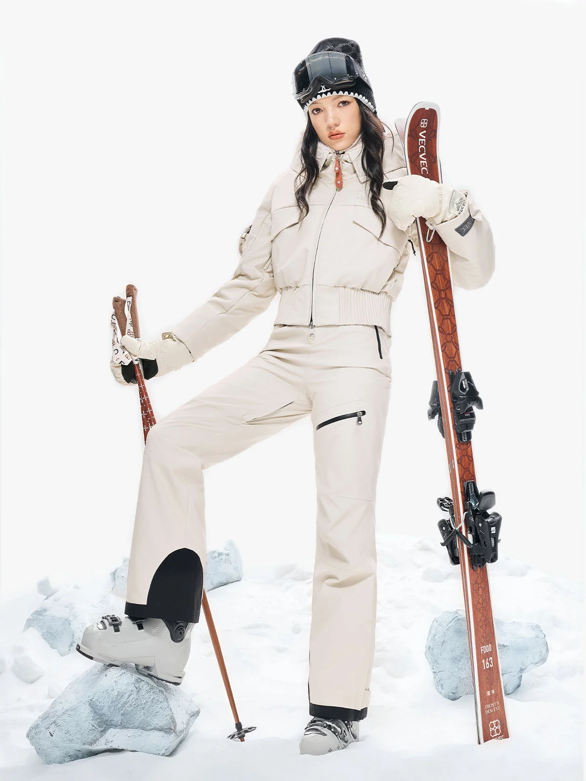 Macaron Cropped Down Jacket - Image 3