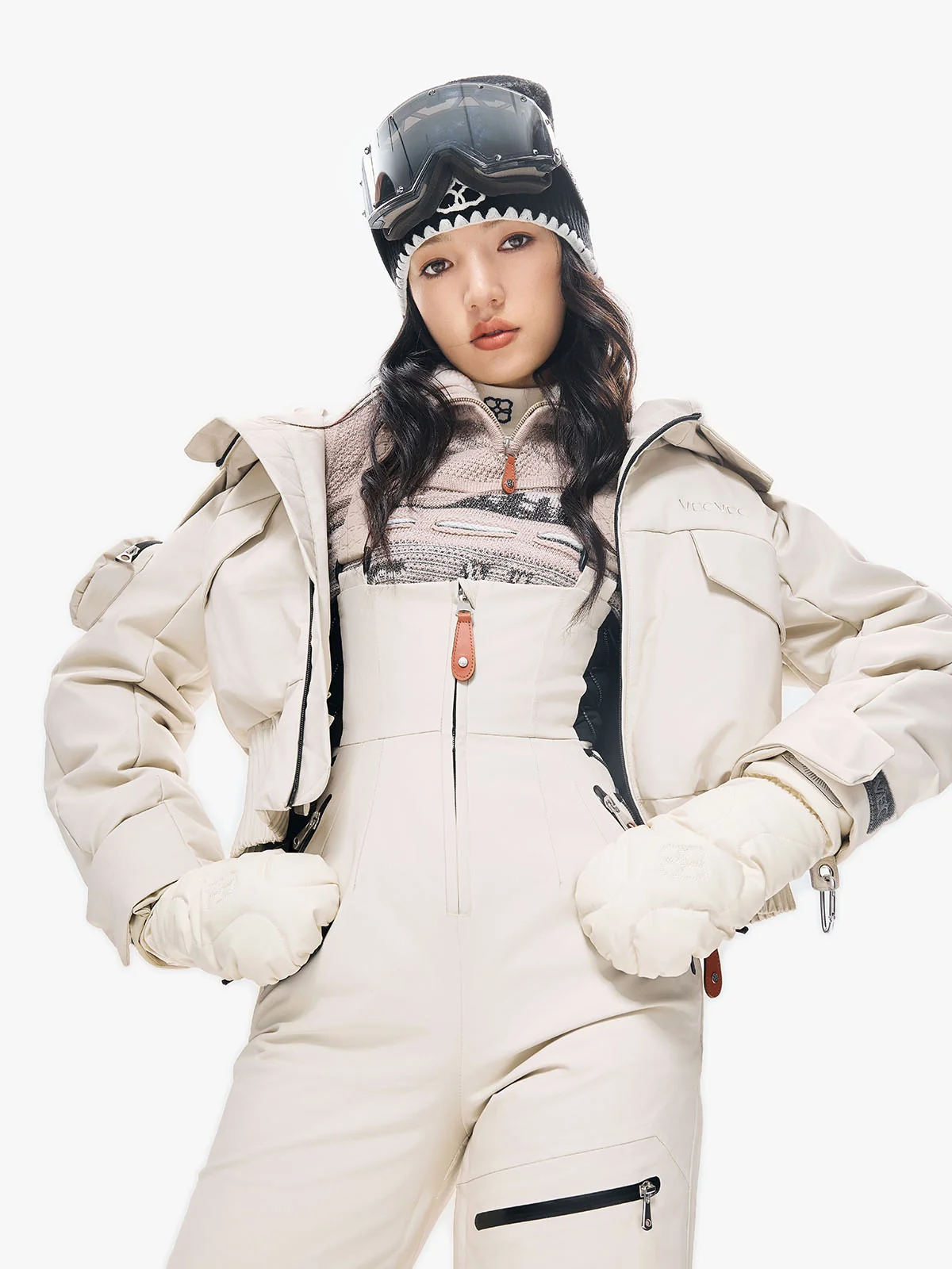 Macaron Cropped Down Jacket - Image 4