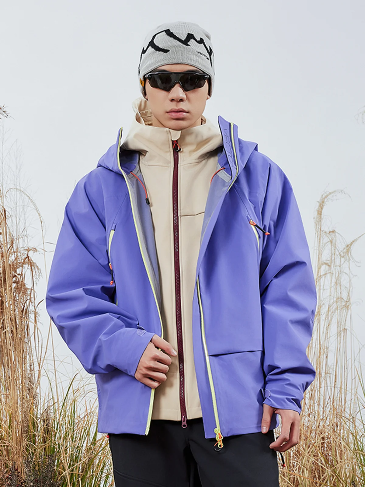 Men's Zenith 3L Hardshell Rain Jacket - Image 3