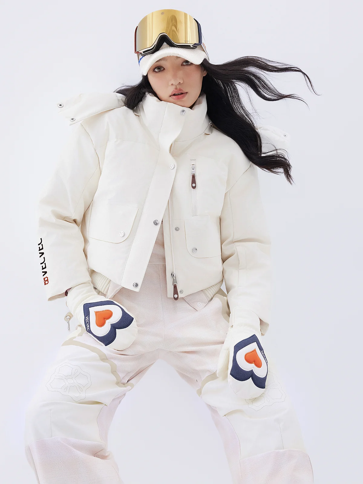 Tweed Cropped Puffer Jacket - Image 3