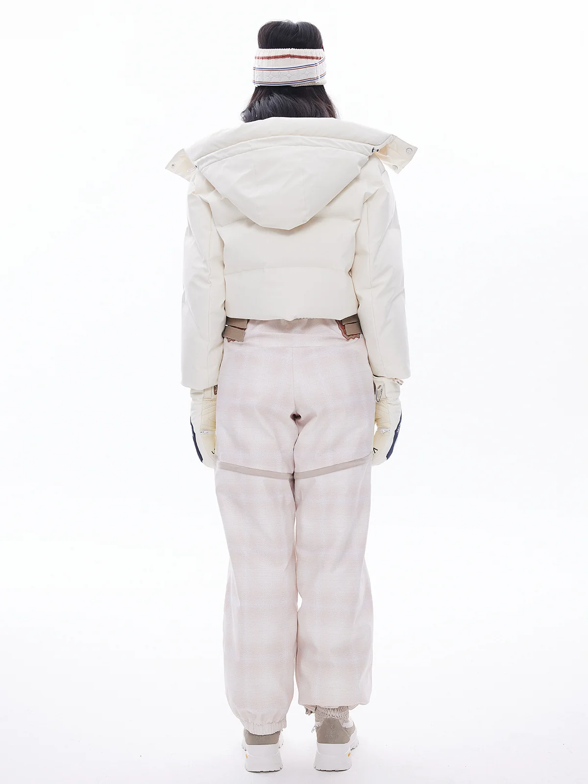 Tweed Cropped Puffer Jacket - Image 6