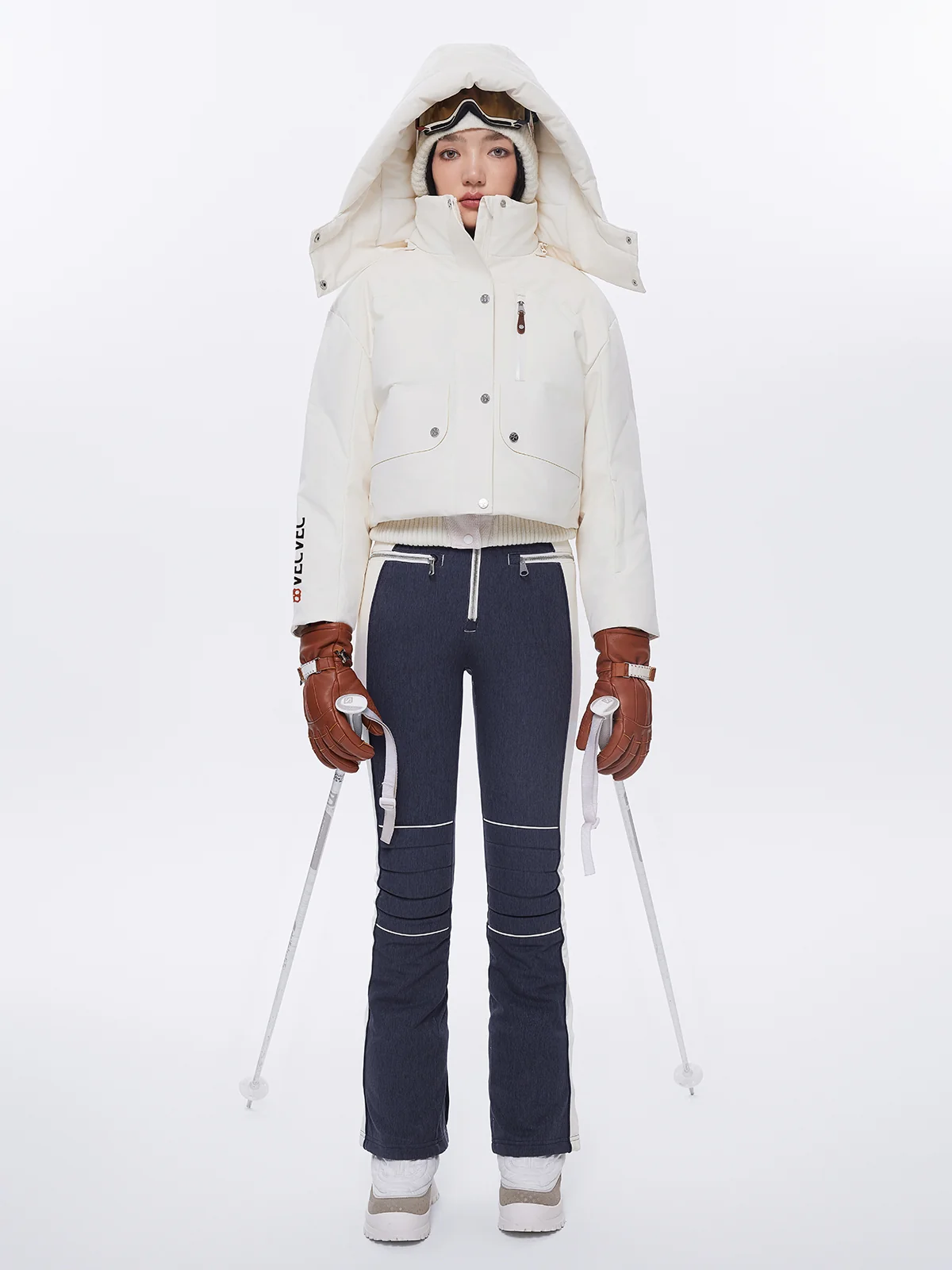 Tweed Cropped Puffer Jacket - Image 9