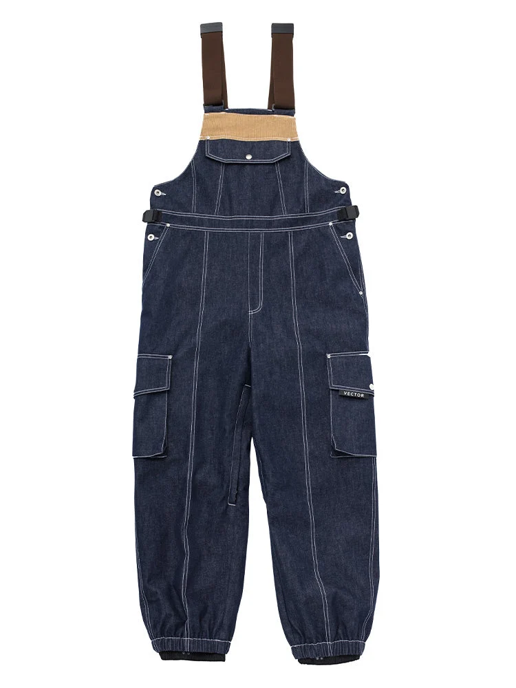 Women's Dusk Denim Bib Pants - Image 8