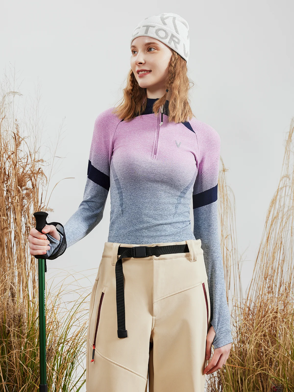 Women's Ombre Seamless Long Sleeve Top - Image 21