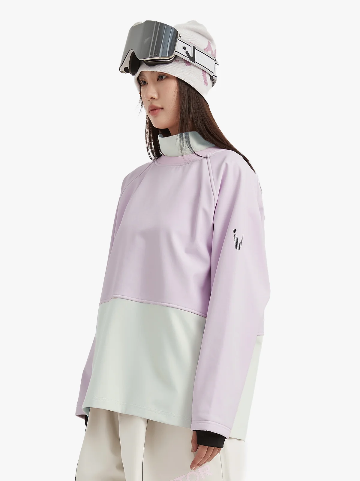 Women's Turtleneck Snow Crew Mid-Layer Sweatshirt - Image 4